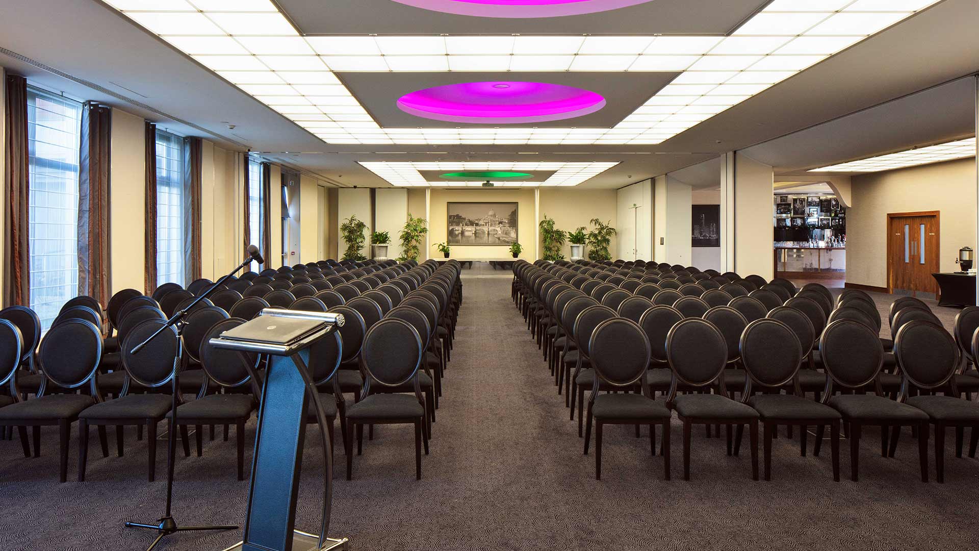 Large meeting & conference room in Cork with rows of seats